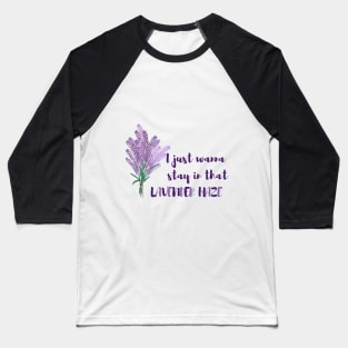 Lavender haze Baseball T-Shirt